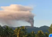 Gunung Dukono Erupsi Waktu Pagi Ini, Letusan 1.100 Unit dalam Atas Puncak