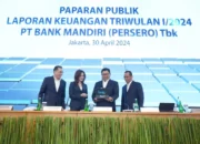 Laba Bersih Bank Mandiri Naik 1,13% Jadi Rp12,7 T dalam Kuartal I-2024