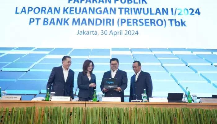 Laba Bersih Bank Mandiri Naik 1,13% Jadi Rp12,7 T dalam Kuartal I-2024
