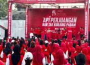 Senam Sicita Antarkan Pelari Kirab Obor Abadi ke Arena Rakernas V PDIP