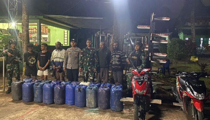 Satgas Pamtas RI-PNG gagalkan penyelundupan 700 liter BBM ke PNG