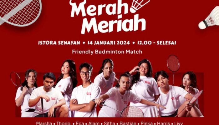 Merah Meriah hadirkan pertandingan bulu tangkis bertabur bintang