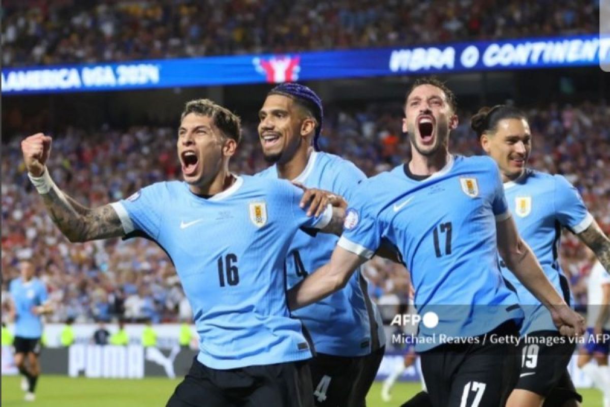 Uruguay hentikan tuan rumah Negeri Paman Sam untuk masuk 8 besar Copa America 2024